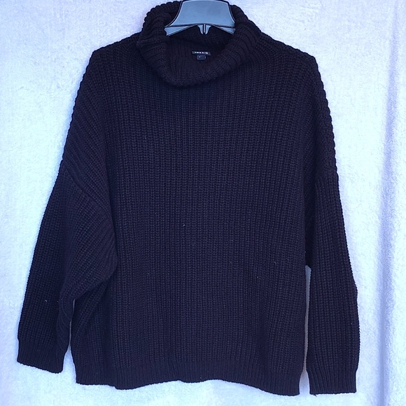 Torrid Black Ribbed Sweater - Picture 1 of 2